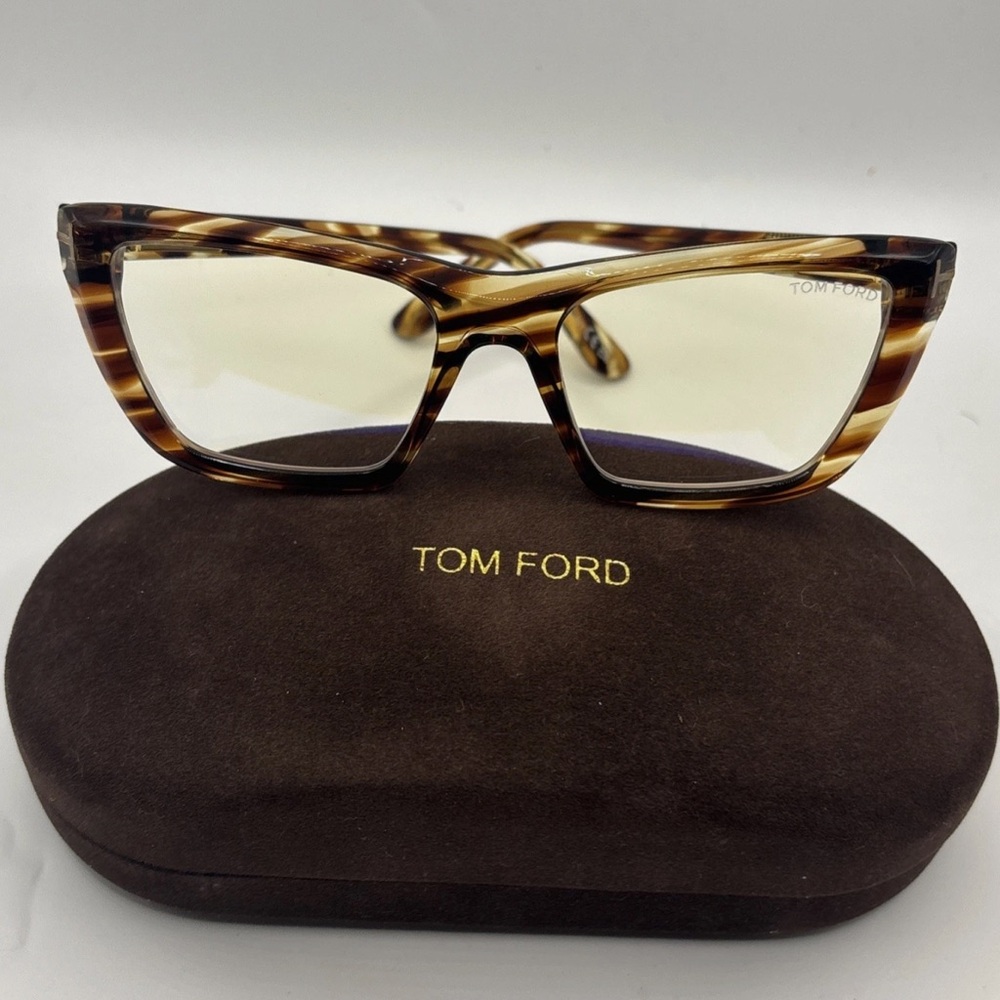 Tom Ford Tortoise Shell Cat-Eye Glasses